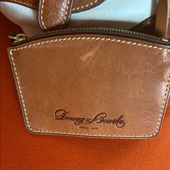 Dooney & Bourke Brown and White Hobo Bag with Structured Silhouette - Picture 5 of 7